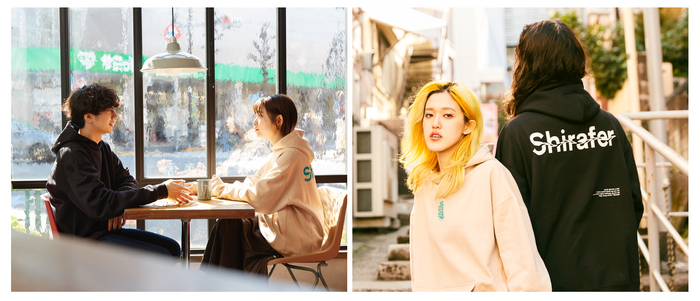 第一弾のキーアイテムとなるフーディーはユニセックスで2色をラインナップ。