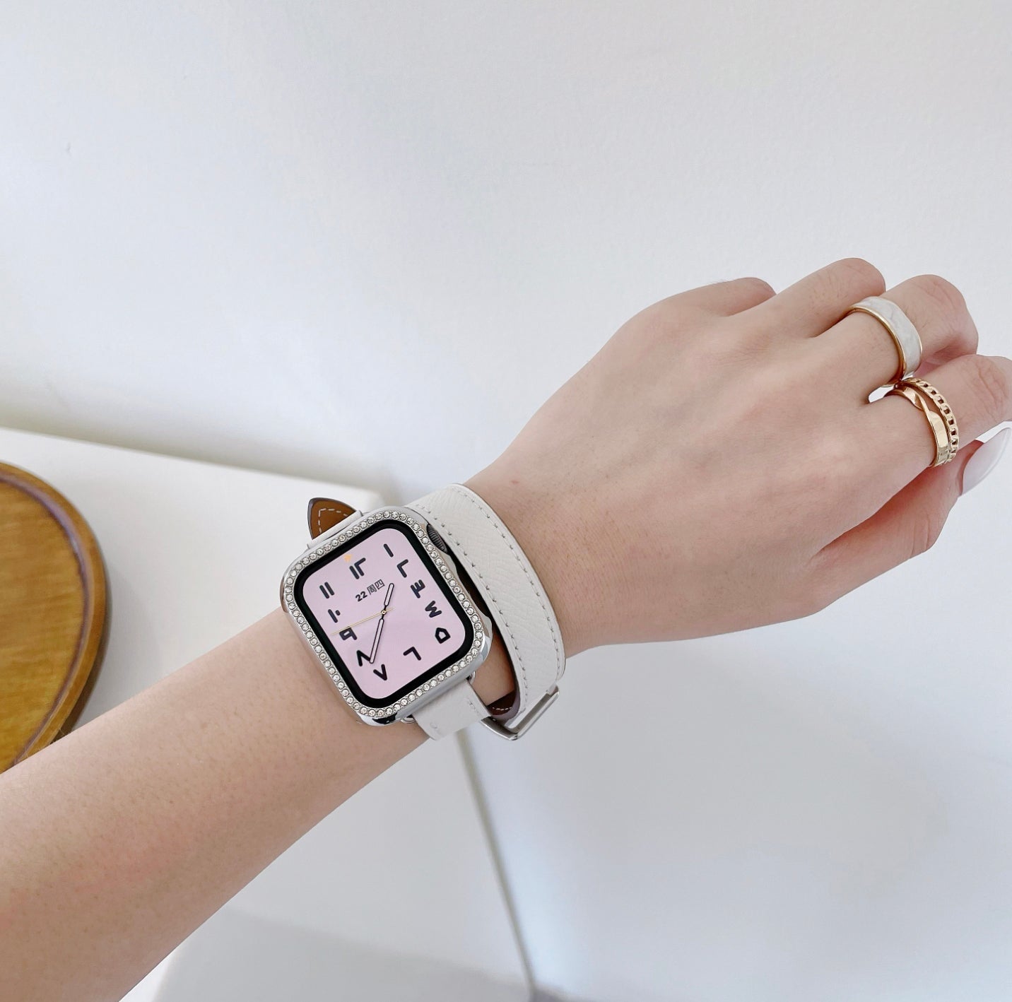 シュリンク アトラージュ 本革 ダブルツアー バンド