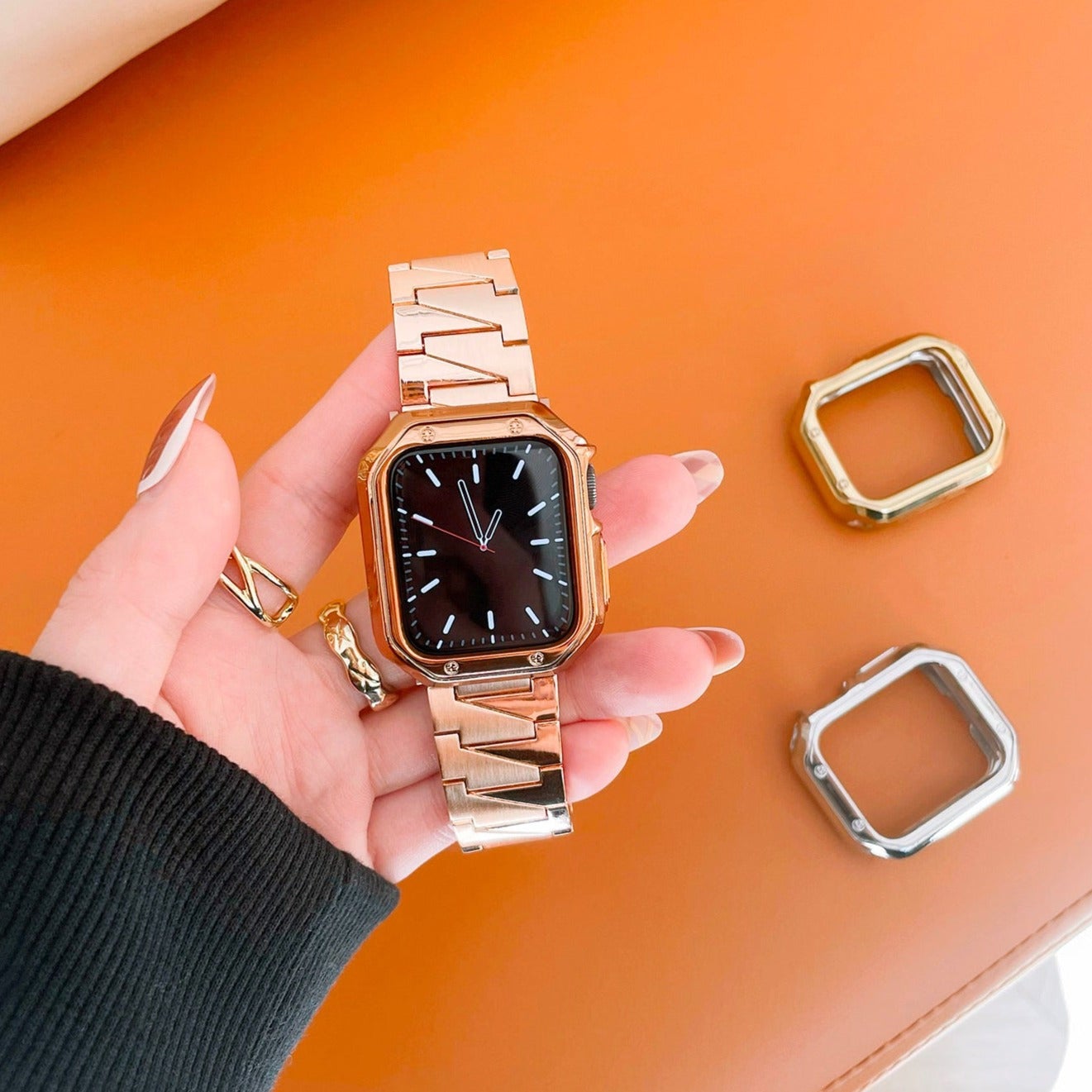 メタル ギザギザ チェーンバンド