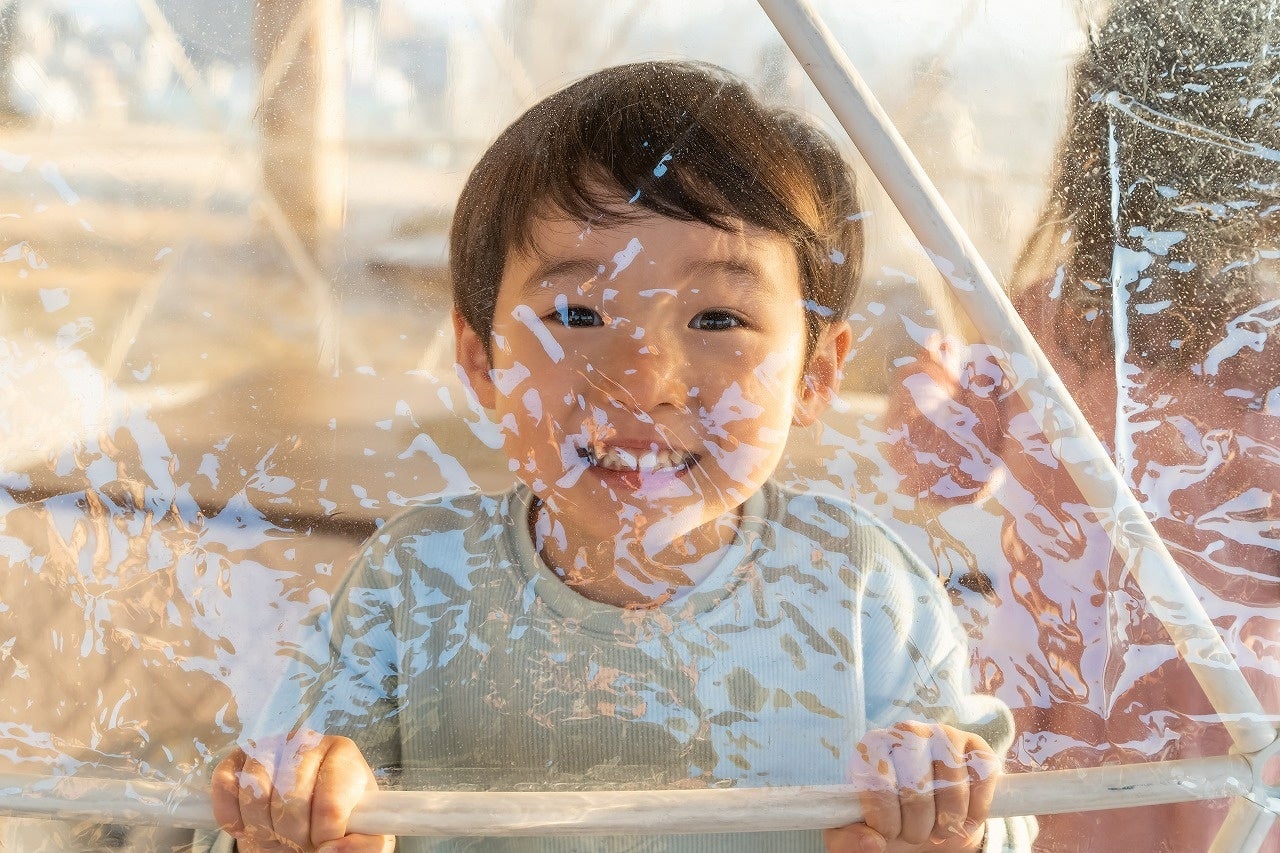 クリアドームの中