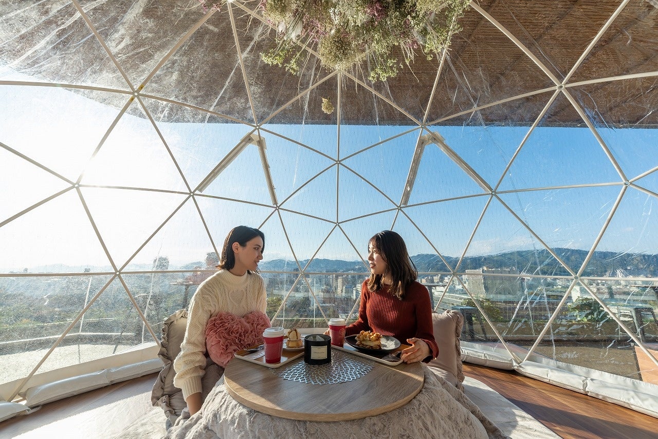 クリアドームの中