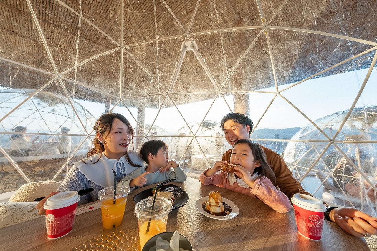 クリアドームの中