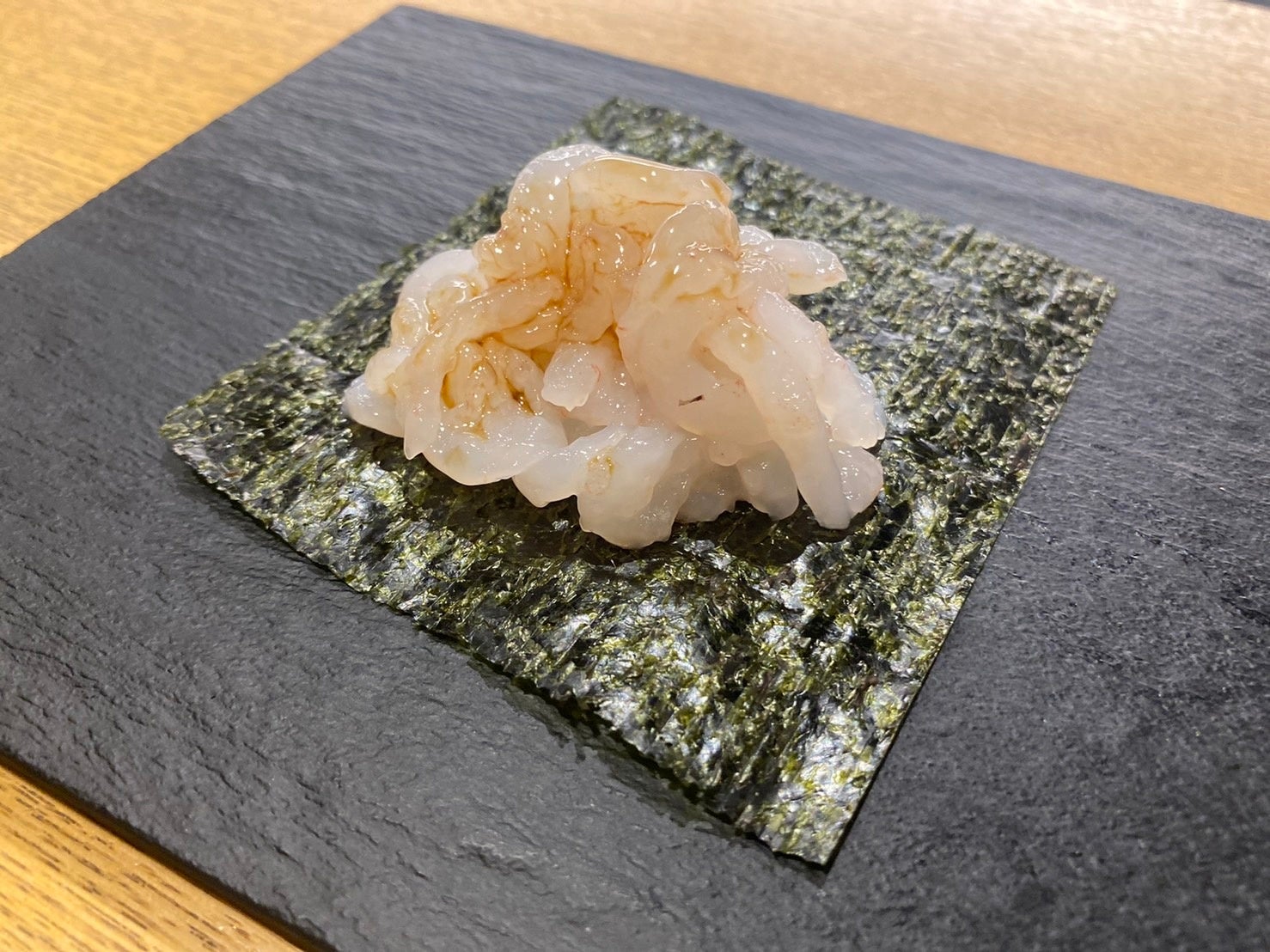 白エビは海苔と食えば美味い