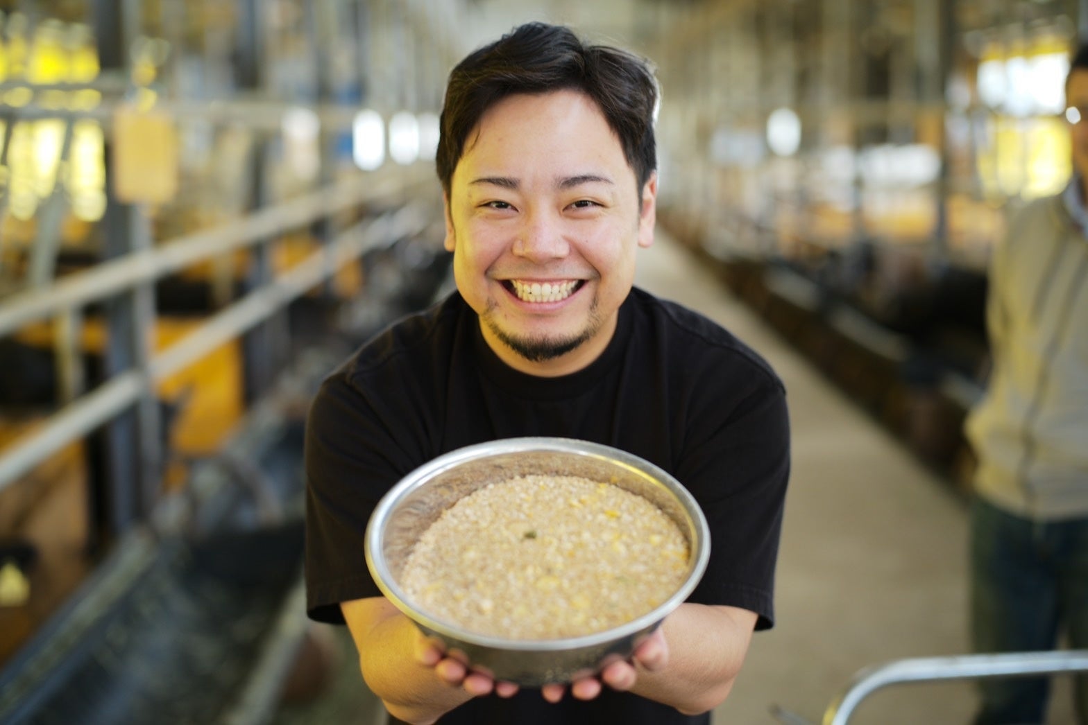 美味しい飼料を召し上がれ