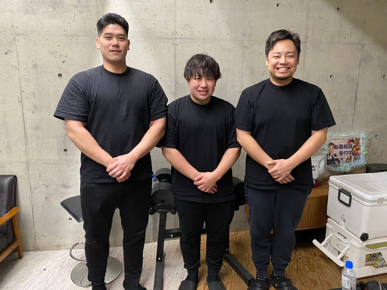 真ん中がCSO飯泉、左が平、右はかきだ