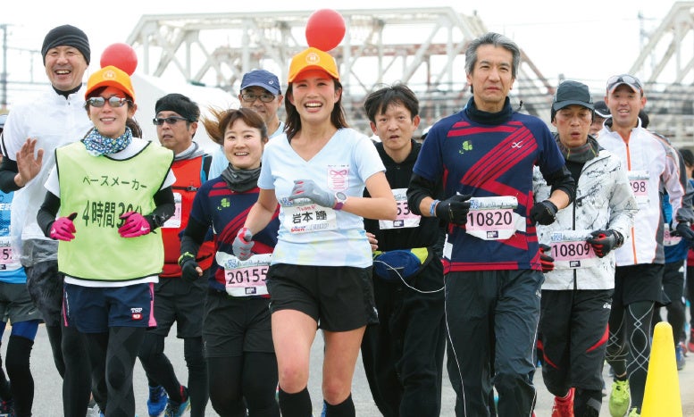 目標タイム毎にペースメーカーがいるので安心