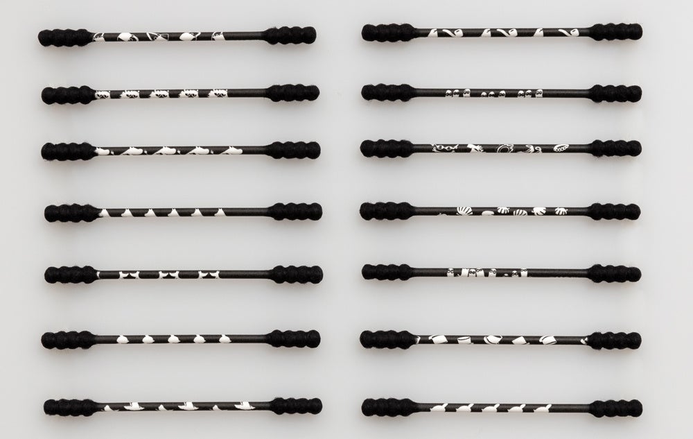 MOOMIN 黒い抗菌綿棒 150本