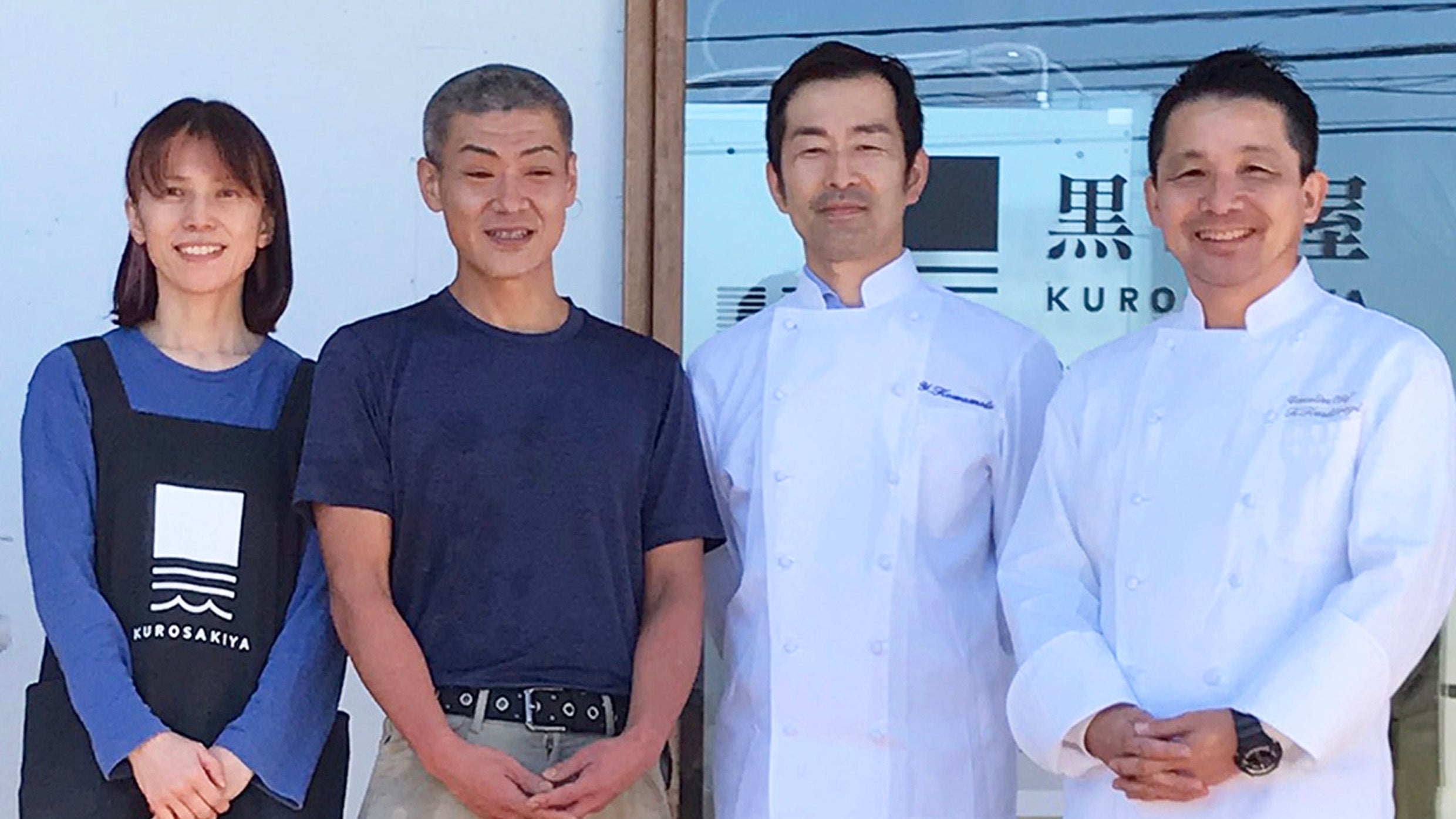 画像：シェフ「黒崎屋」へ訪問時の様子