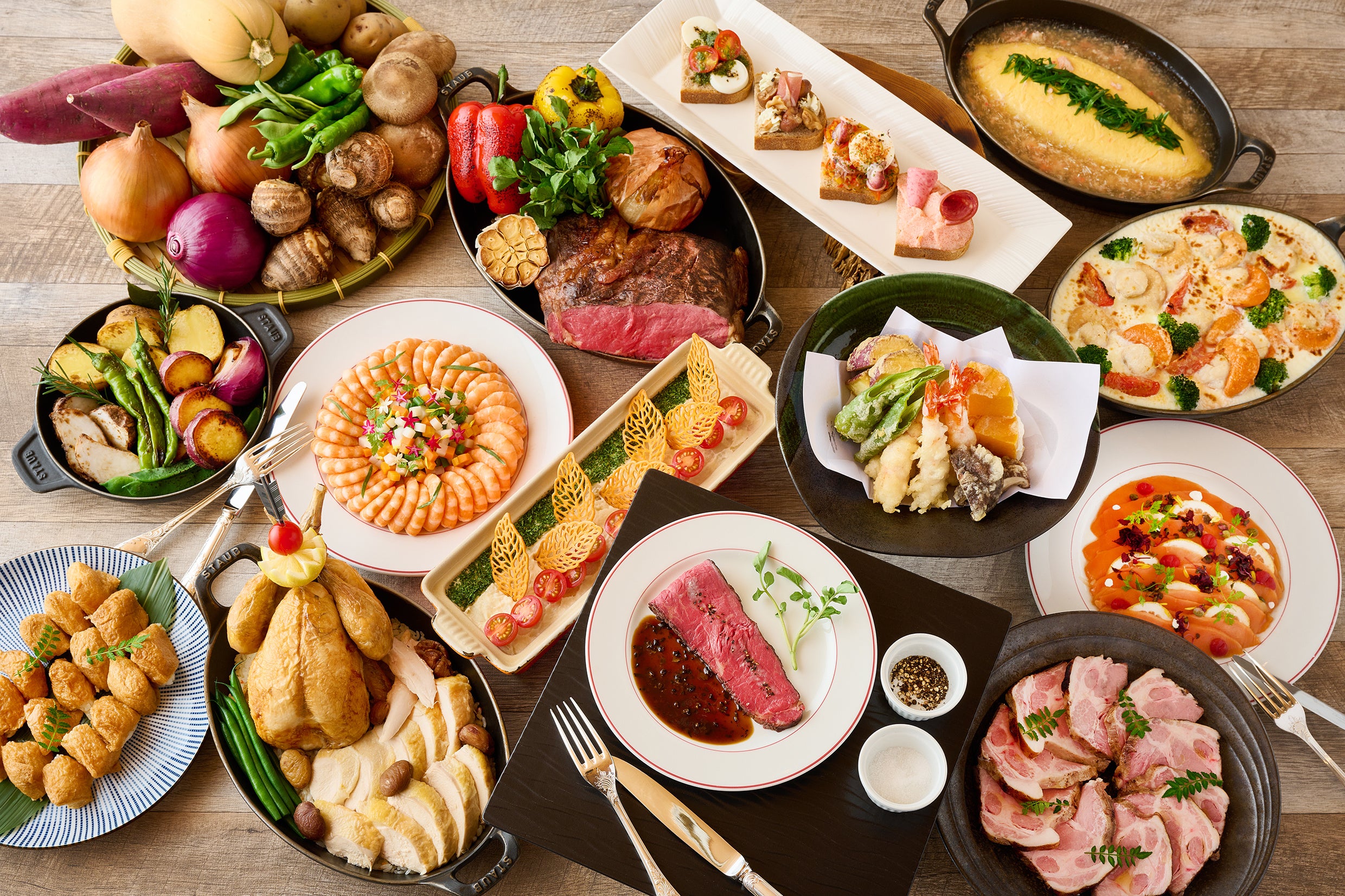 秋冬の味覚ディナーバイキング　メニュー集合イメージ