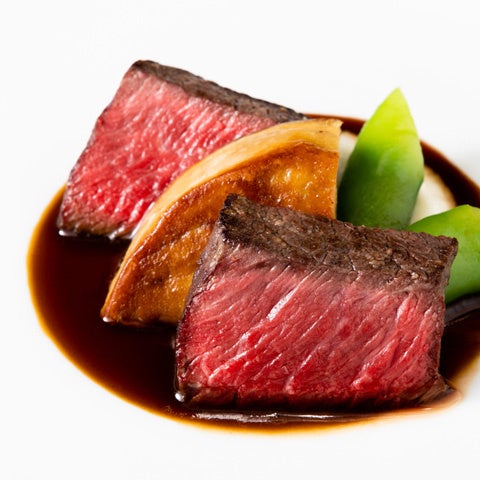 鉄板焼「季流」　鹿児島県産鹿ロースとフォアグラ