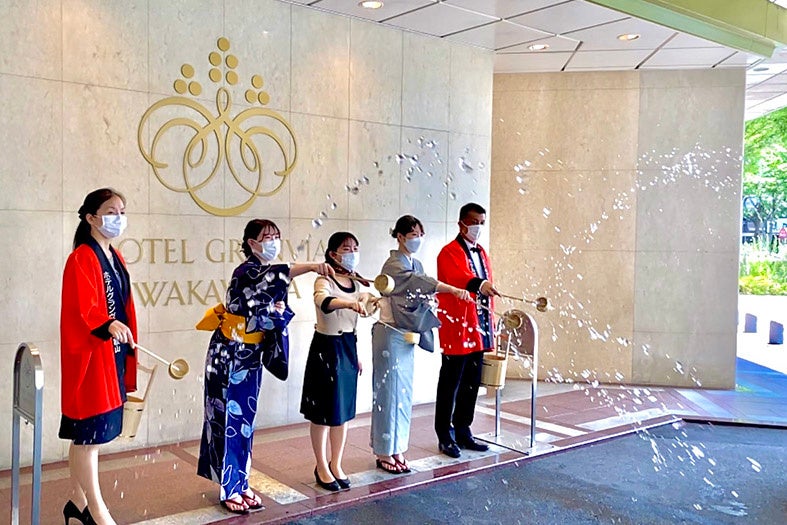 昨年の打ち水風景