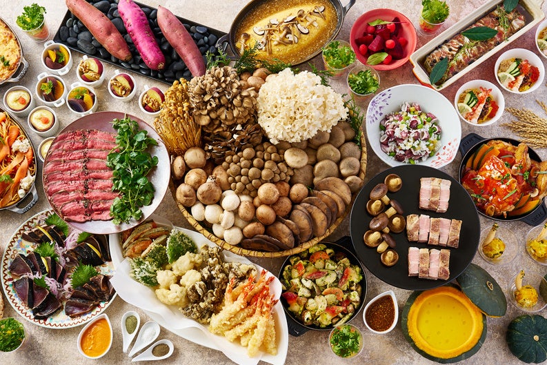 『開業記念』秋の味覚ディナーバイキング 料理集合イメージ