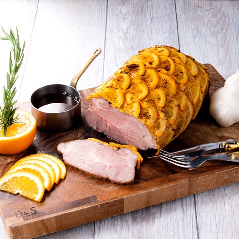 ローストポーク　オレンジ風味の照り焼きソース