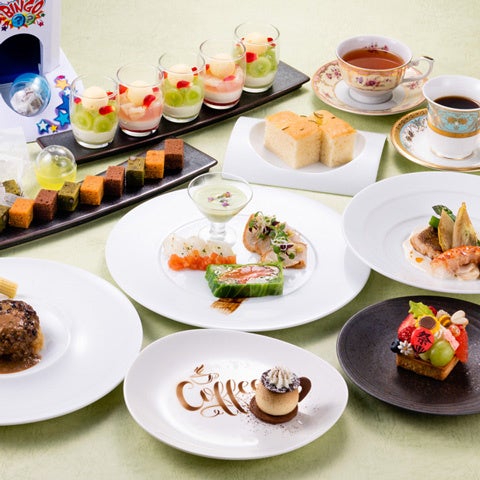 ホテルで夏祭り気分！楽しいスイーツとトリュフ入りハンバーグの贅沢Wコース