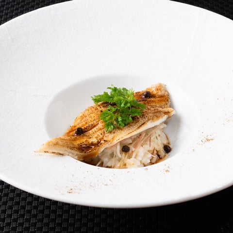 季流「穴子の炙り 茗荷のリゾット」