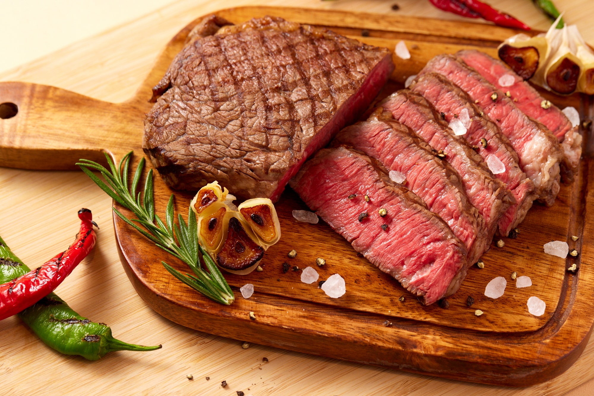 北海道産牛肉の鉄板焼きイメージ