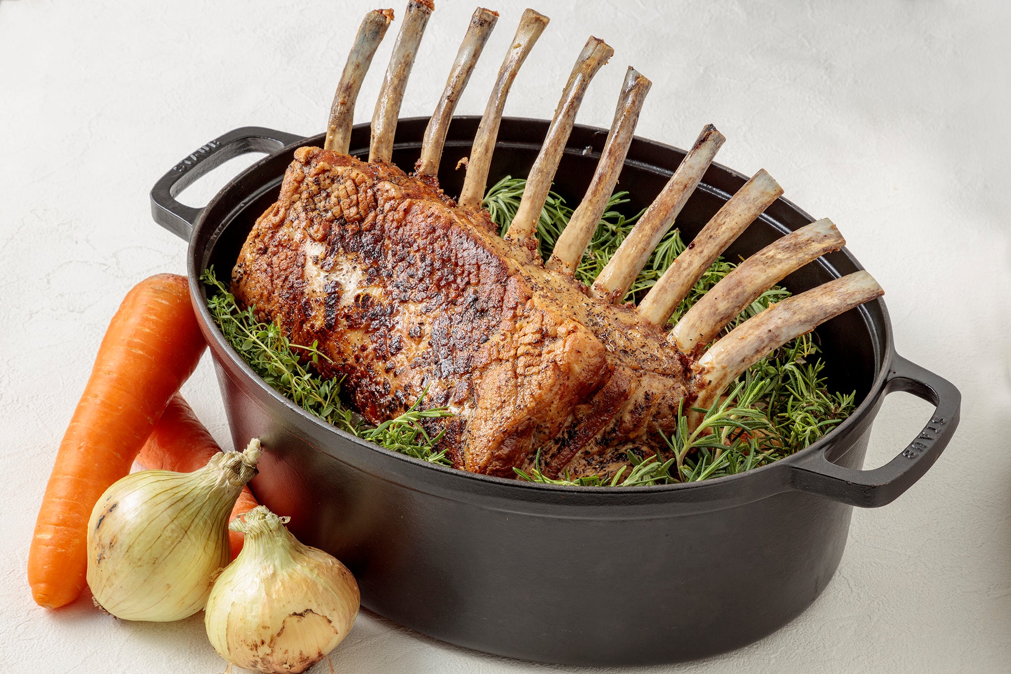 骨付きローストポーク　エルブ・ド・プロヴァンス風