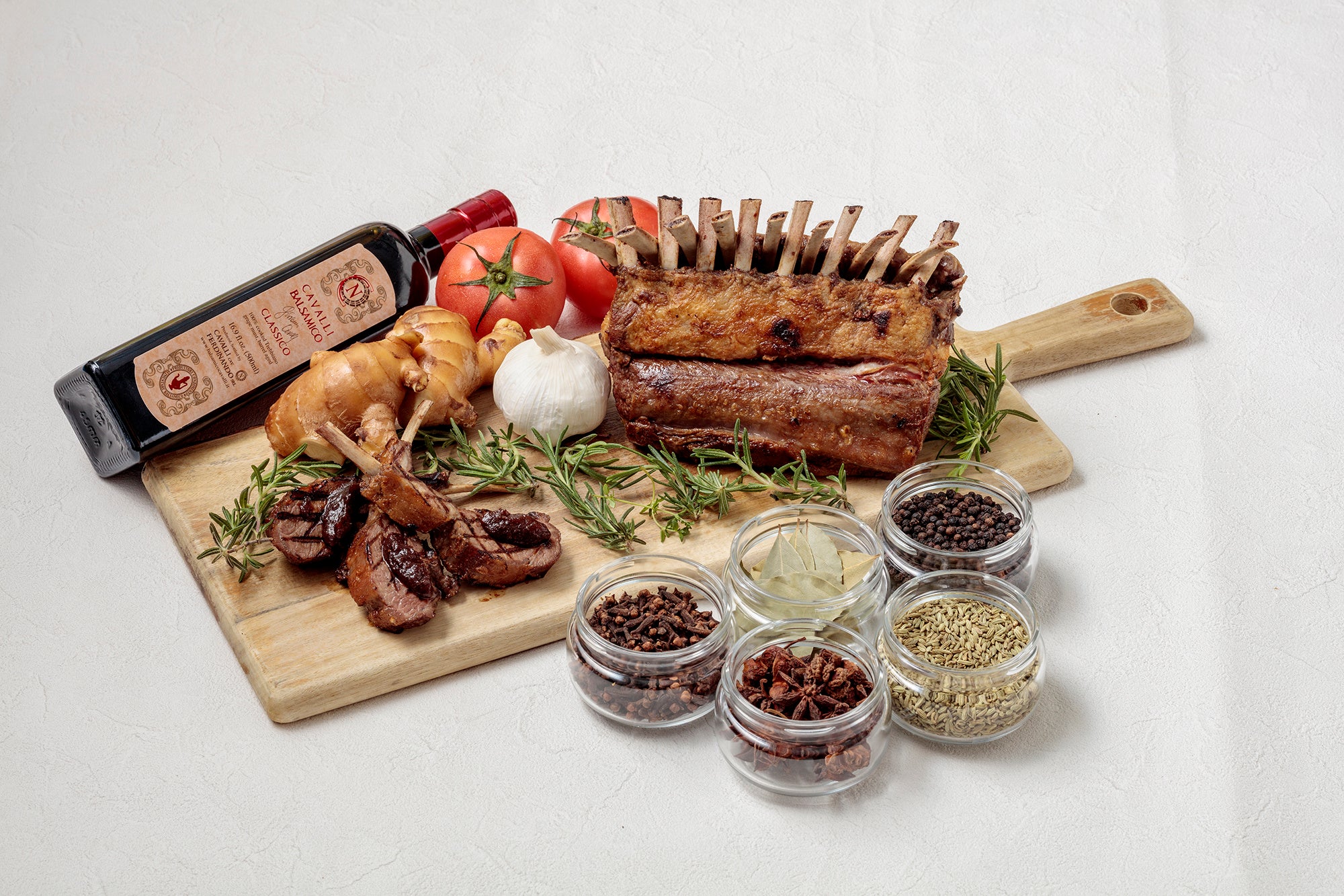 仔羊のロースト トマトチャツネ添え