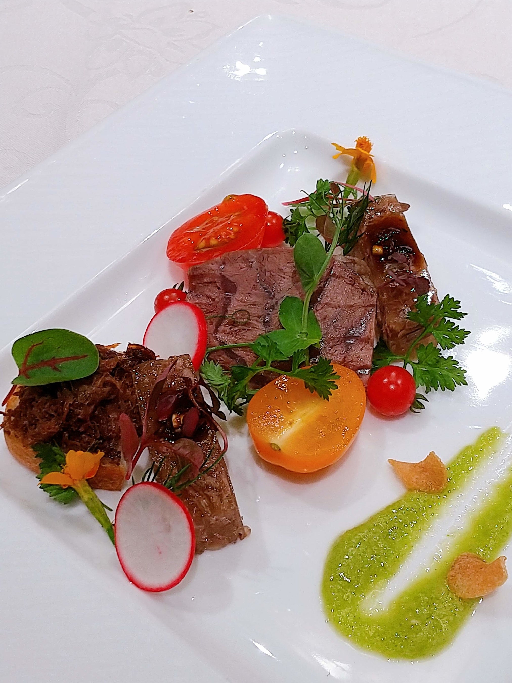 比婆牛冷製料理盛り合わせ