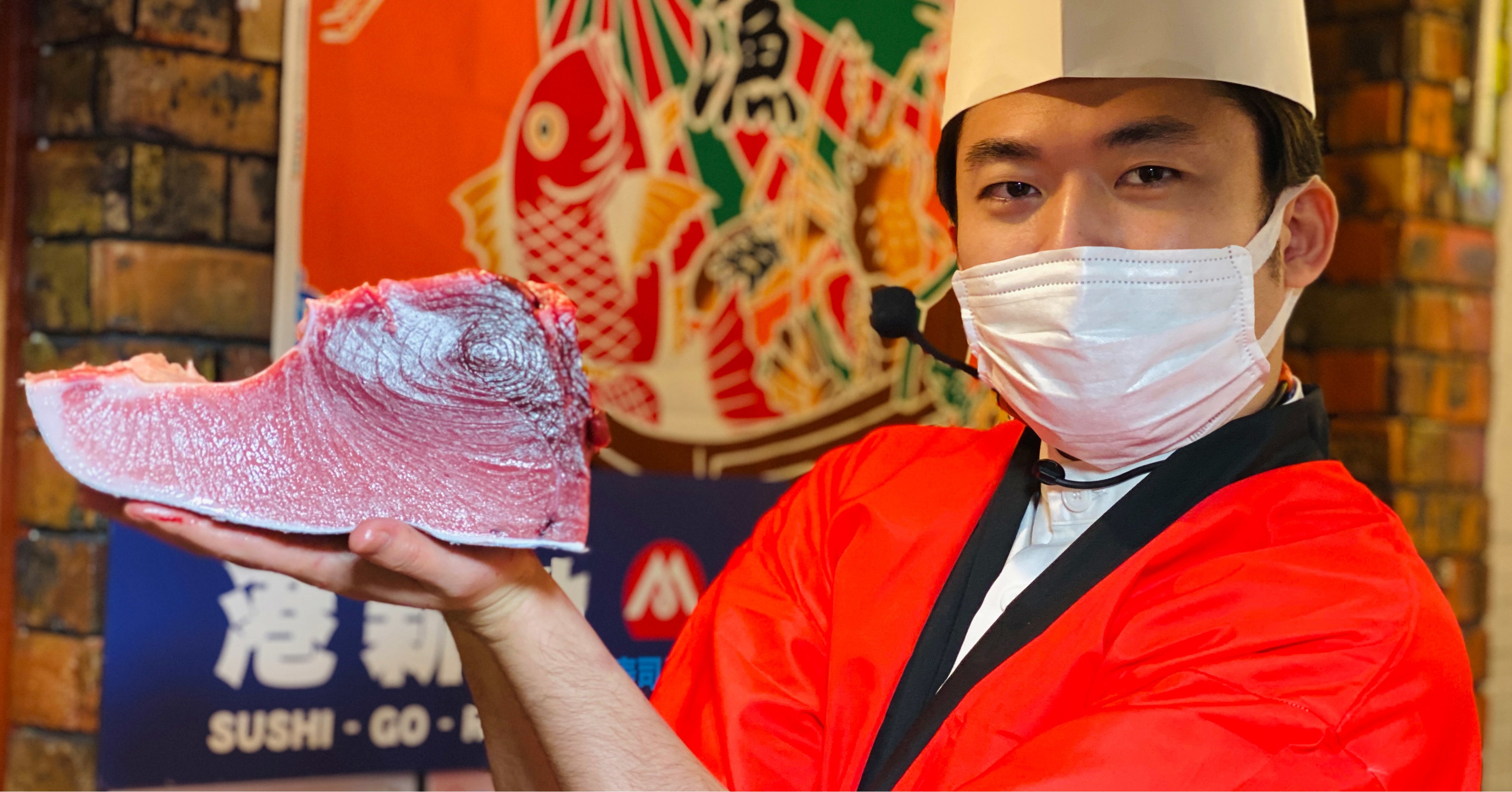 国産本マグロ解体イベントでは高確率で特別皿が当たるマグロクイズなどイベント盛りだくさん！