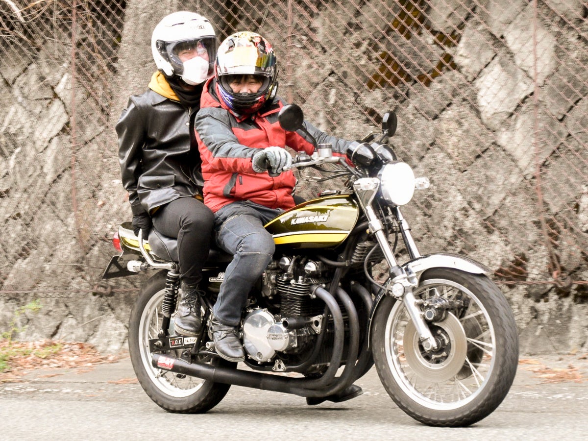 バイクの後ろに乗せてもらうvo.のっち