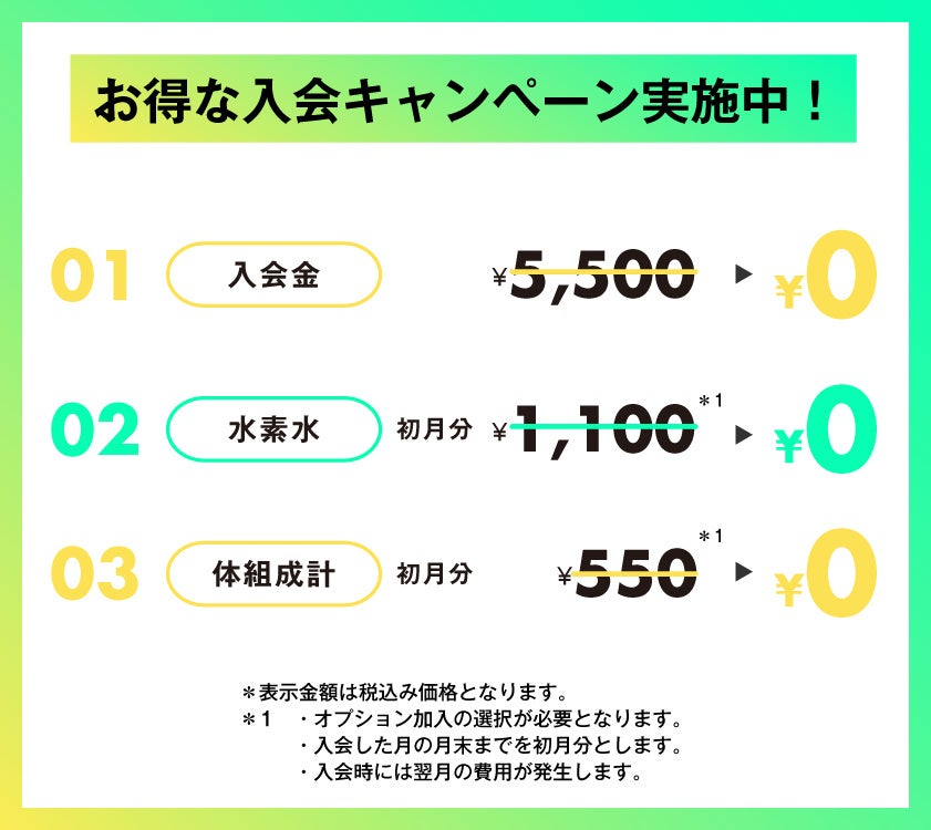ECOFIT24名東新宿店入会キャンペーン