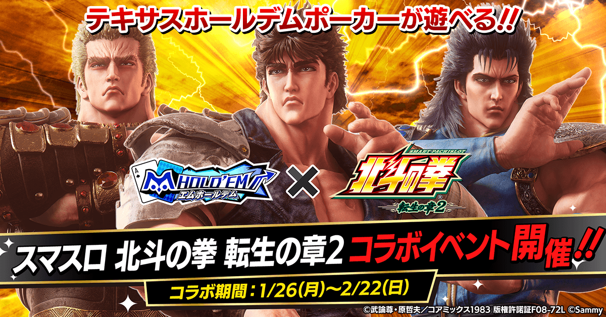 エムホールデム×北斗の拳コラボ！限定アバター＆スタンプ