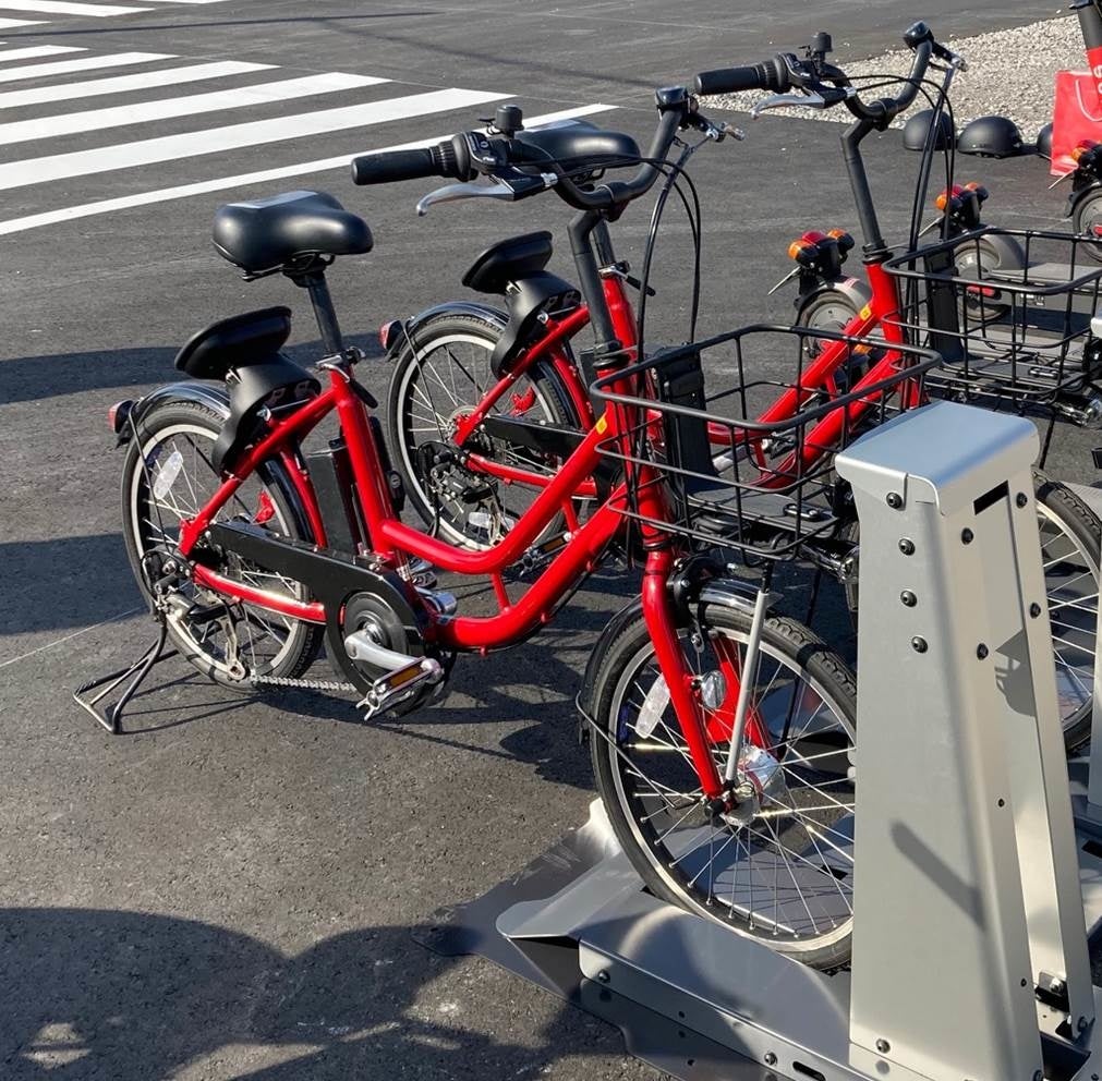ドコモ・バイクシェア様が提供する「電動アシスト付き自転車」