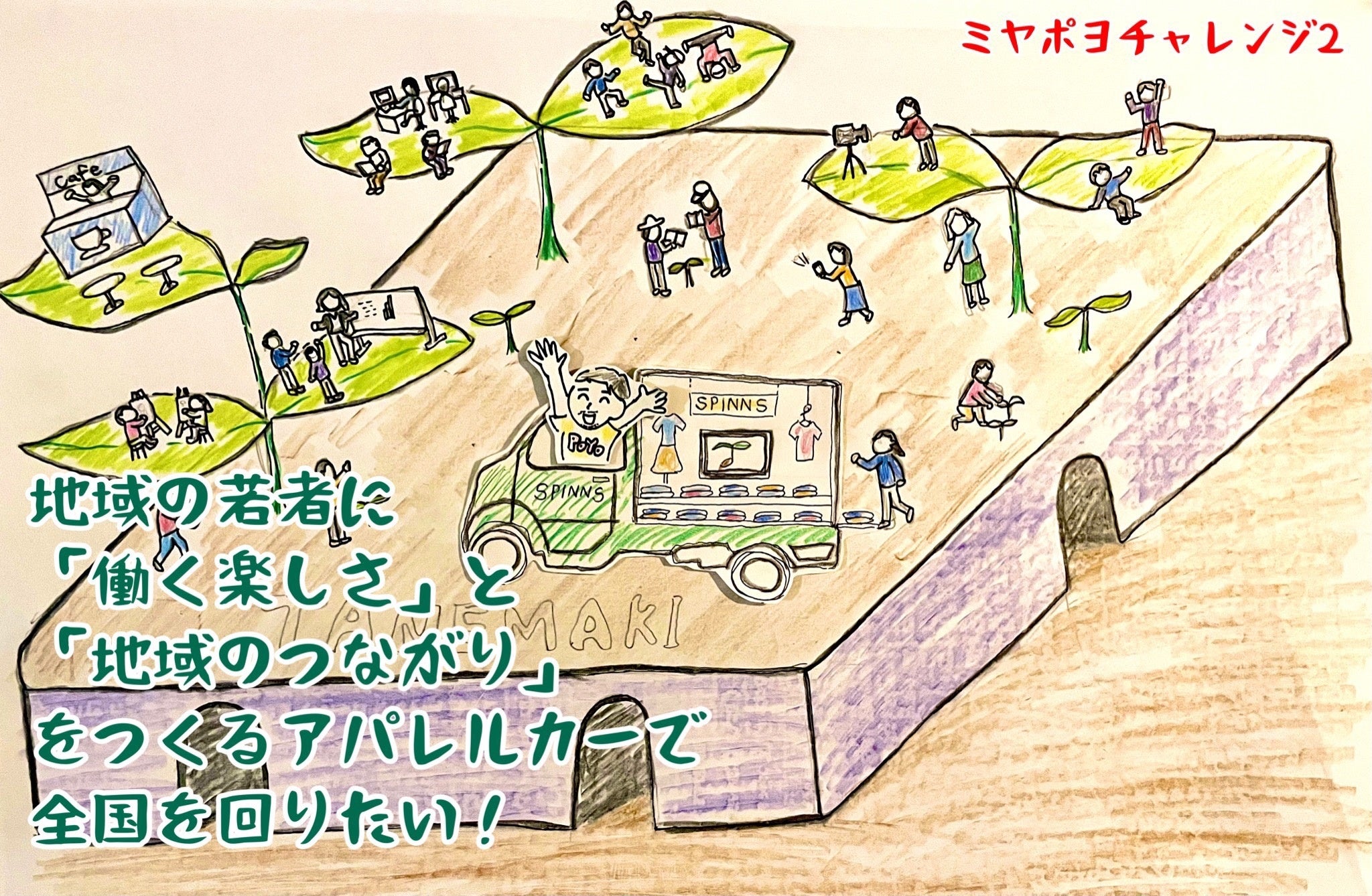 若者とつくる地域活性化」を目的としたアパレルカー制作の