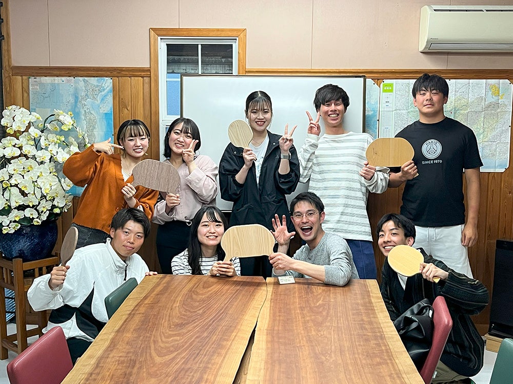 AGUメンバーとの集合写真