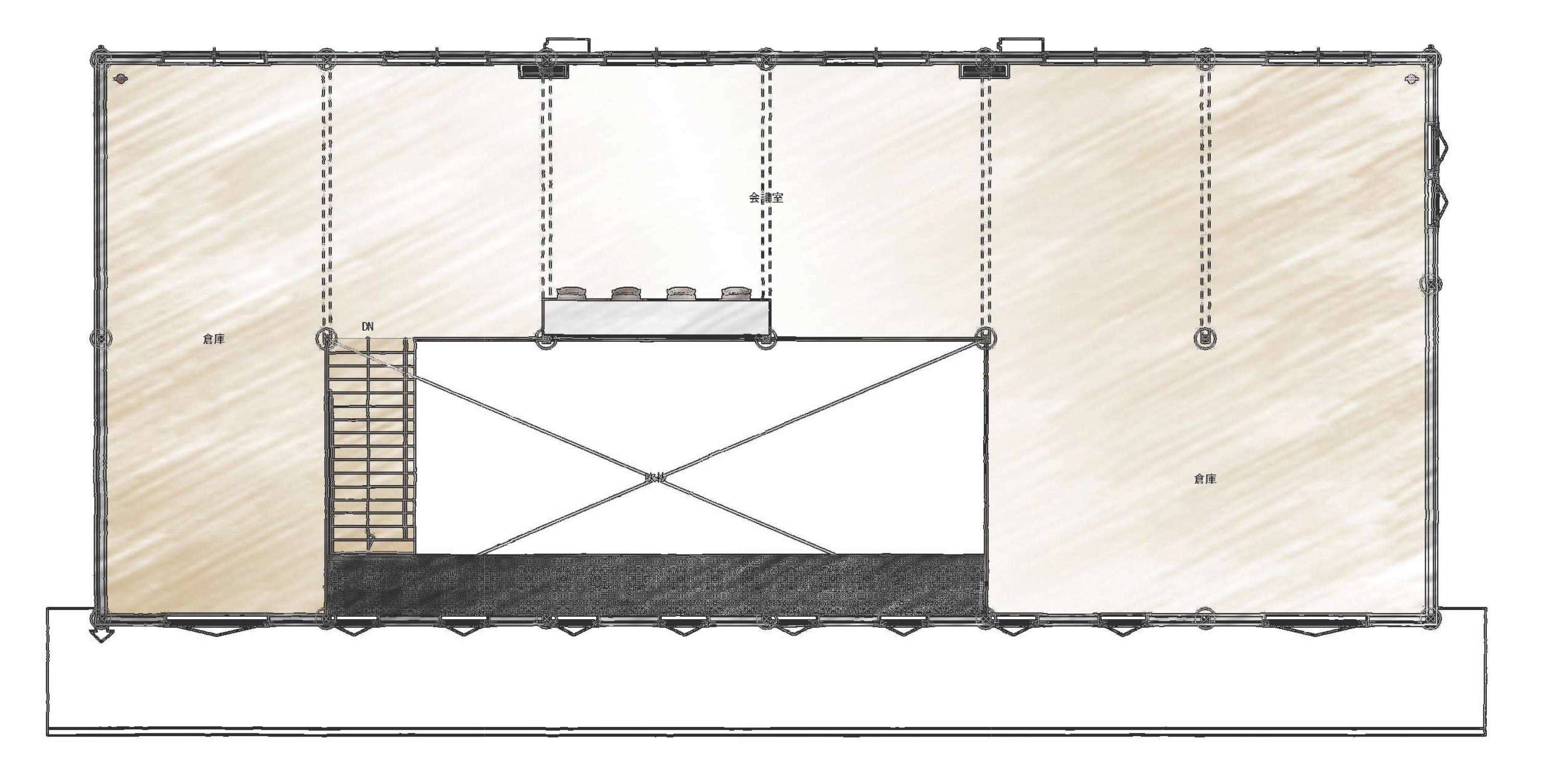 オフィス・ラボ平面図(2F)