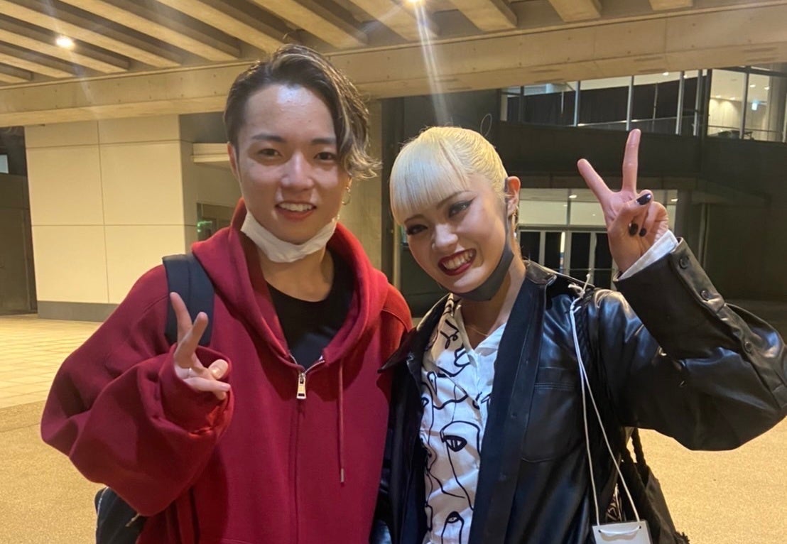 大会終了直後の Sota & Anri