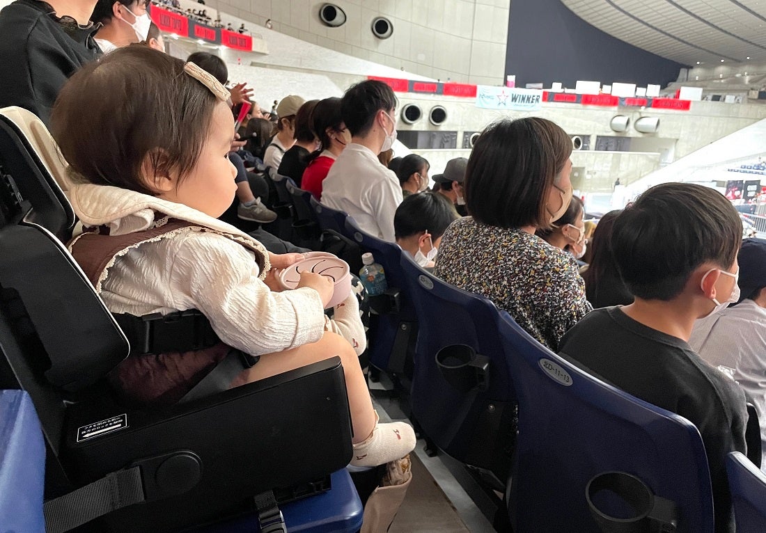 B.LEAGUEアルバルク東京様試合会場でのIKOUポータブルチェア導入事例