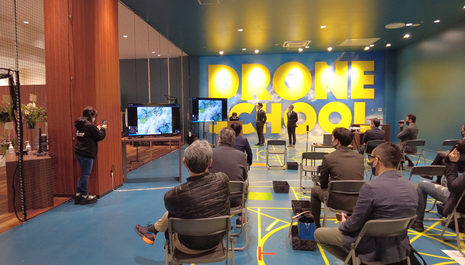 ドローンによる防災をテーマとした実証飛行