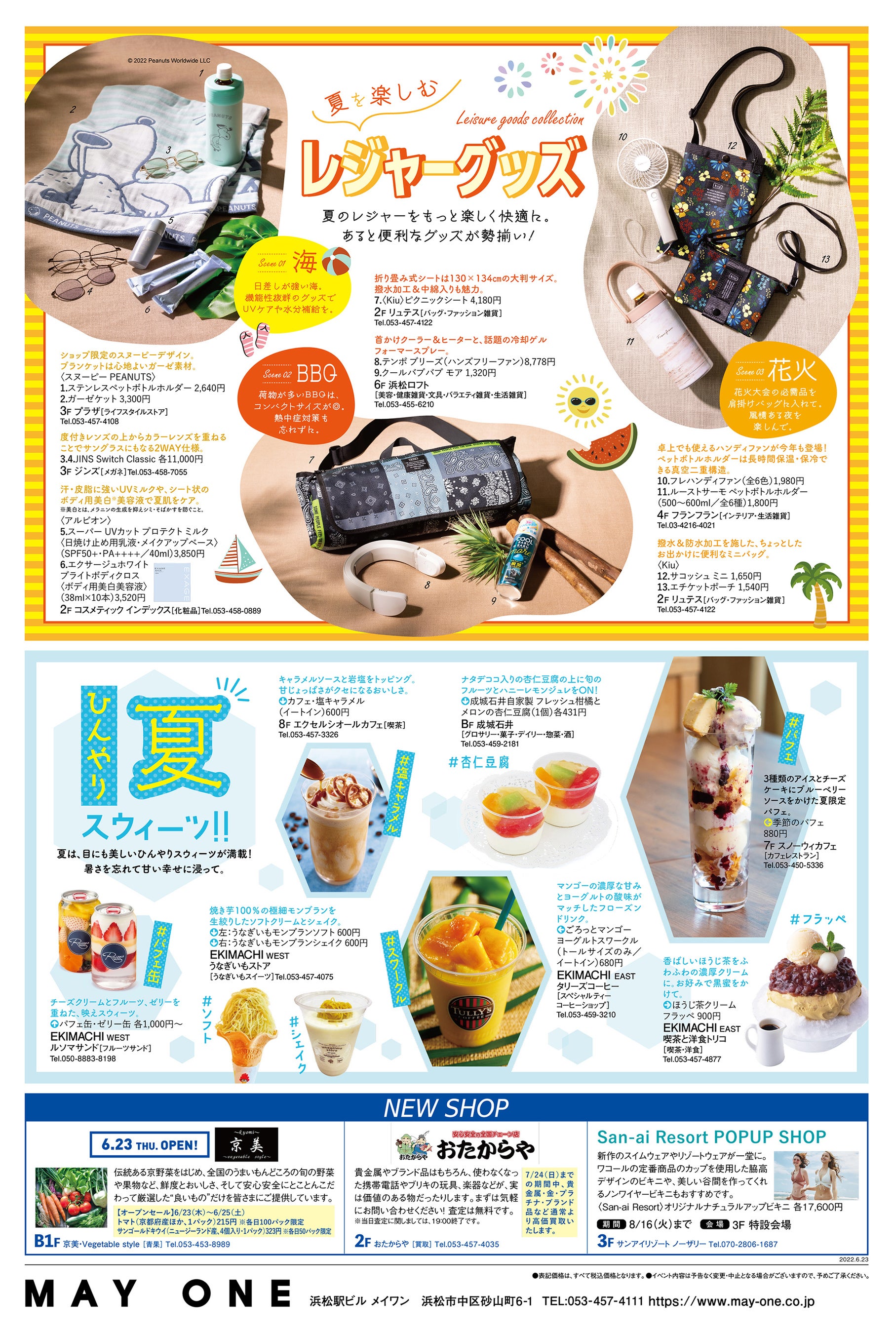 メイワンバーゲン折込チラシ（裏面）