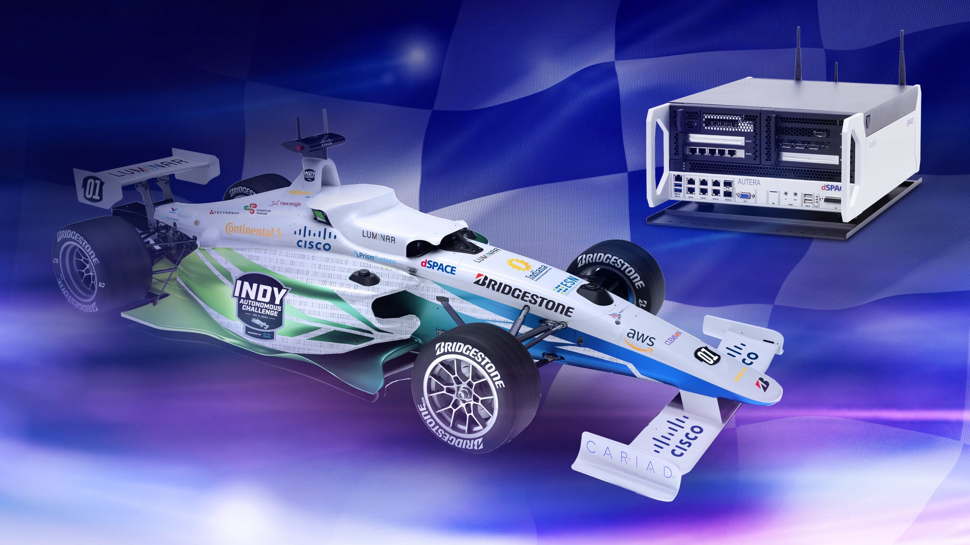 シミュレーションおよび妥当性確認ソリューション分野で世界をリードするdSPACEは、Exclusive On-Vehicle Computer Technology SponsorとしてIndy Autonomous Challenge(IAC)をサポート