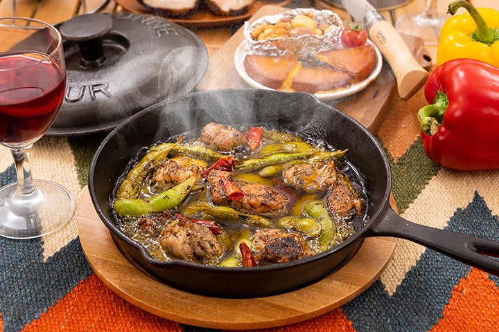 スキレットでアヒージョつくりにチャレンジ！