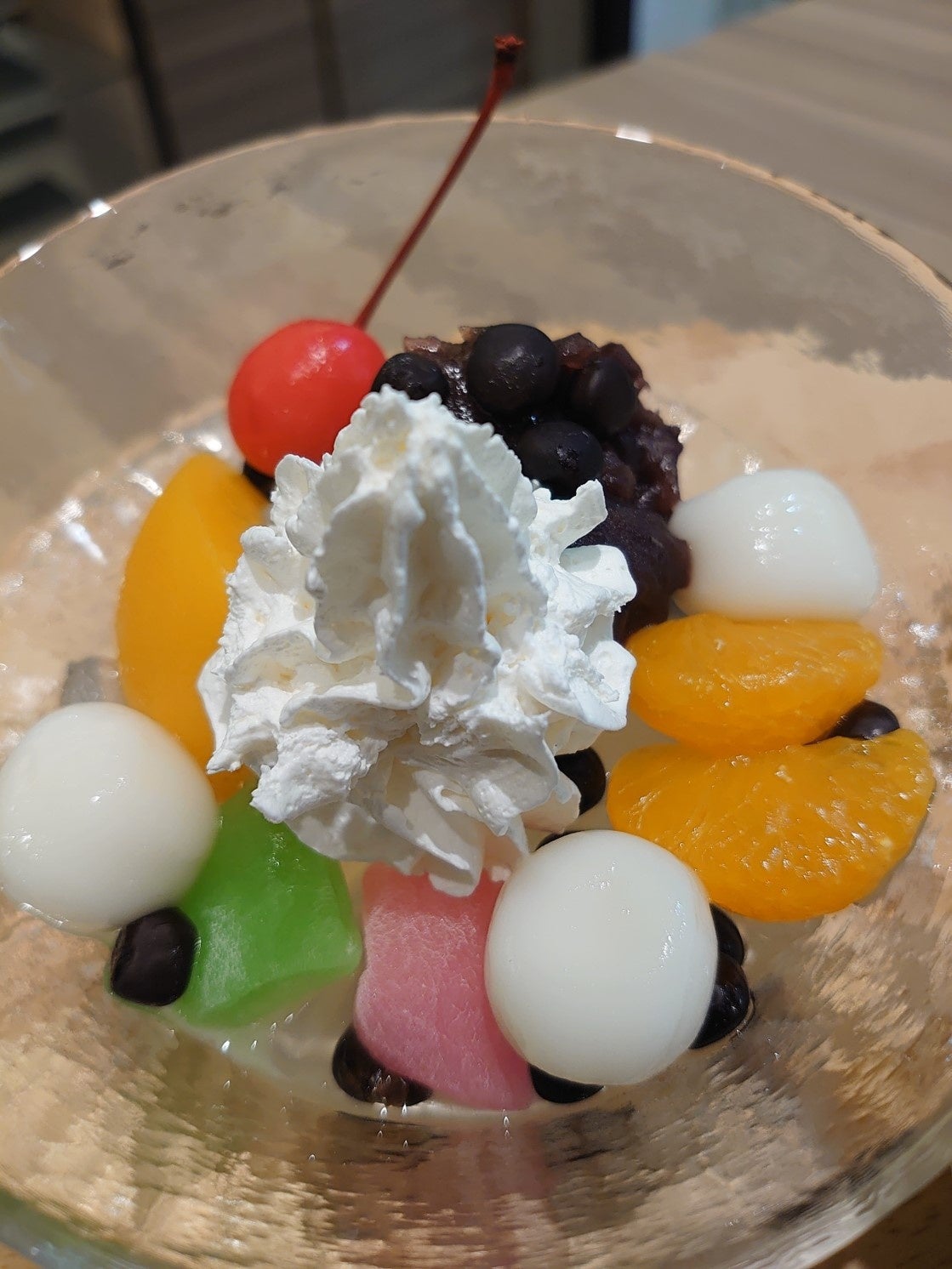 クリームあんみつ くら寿司の白玉クリームあんみつ これ以外の写真は撮ってない