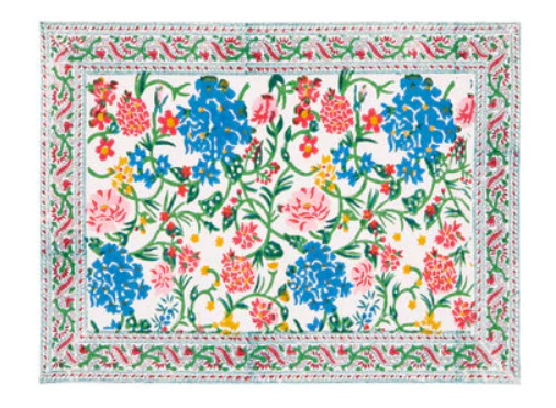 3）TABLE MAT - KERZON&nbsp; FLOWERS SARONG