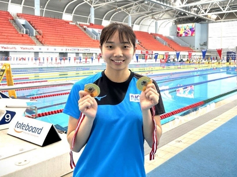 NOK競泳選手 飯塚千遥選手が2種目優勝 | NOK株式会社のプレス