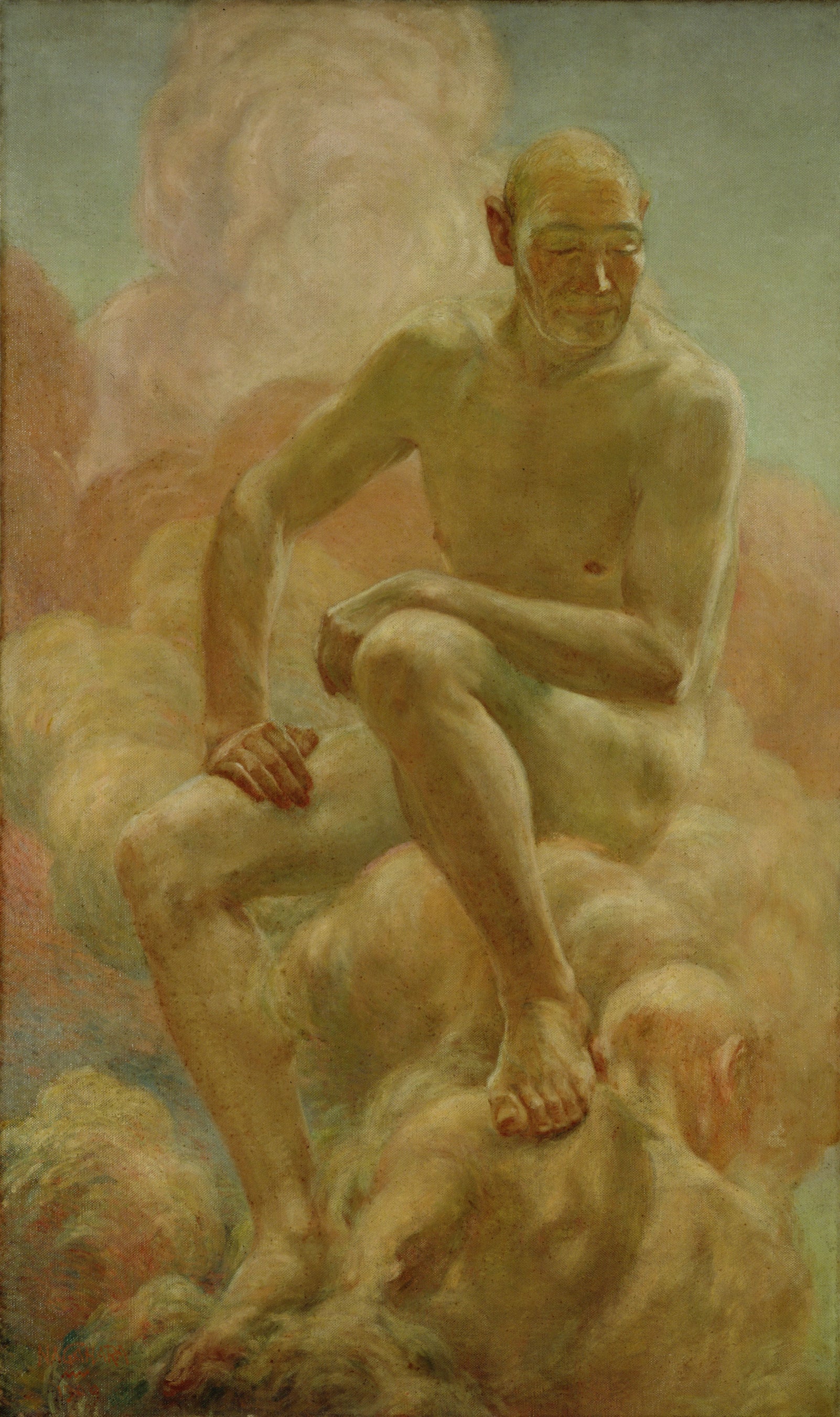 長原孝太郎 《入道雲》  明治42 年(1909) 東京藝術大学蔵