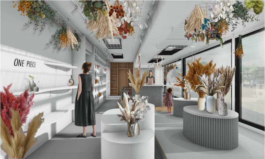 Shoreditch High StreetのコンテナBOX内物販店舗イメージ（株式会社ワンピース 様）