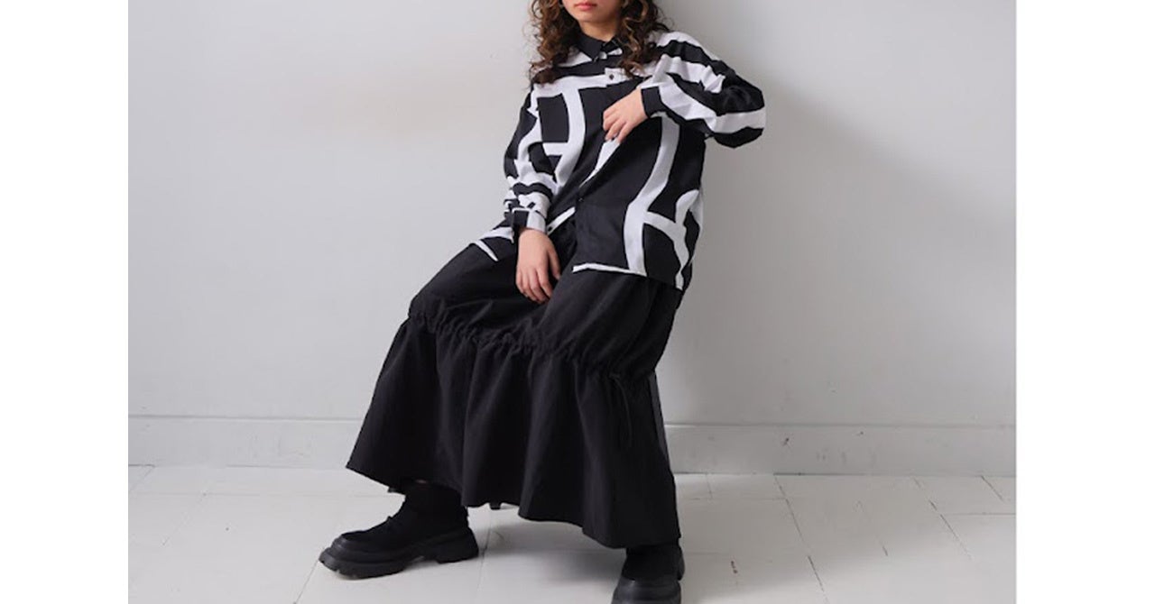 【JY-00004】シャツ 3,960円(tax in)【JY-00005】スカート 4,950円(tax in)