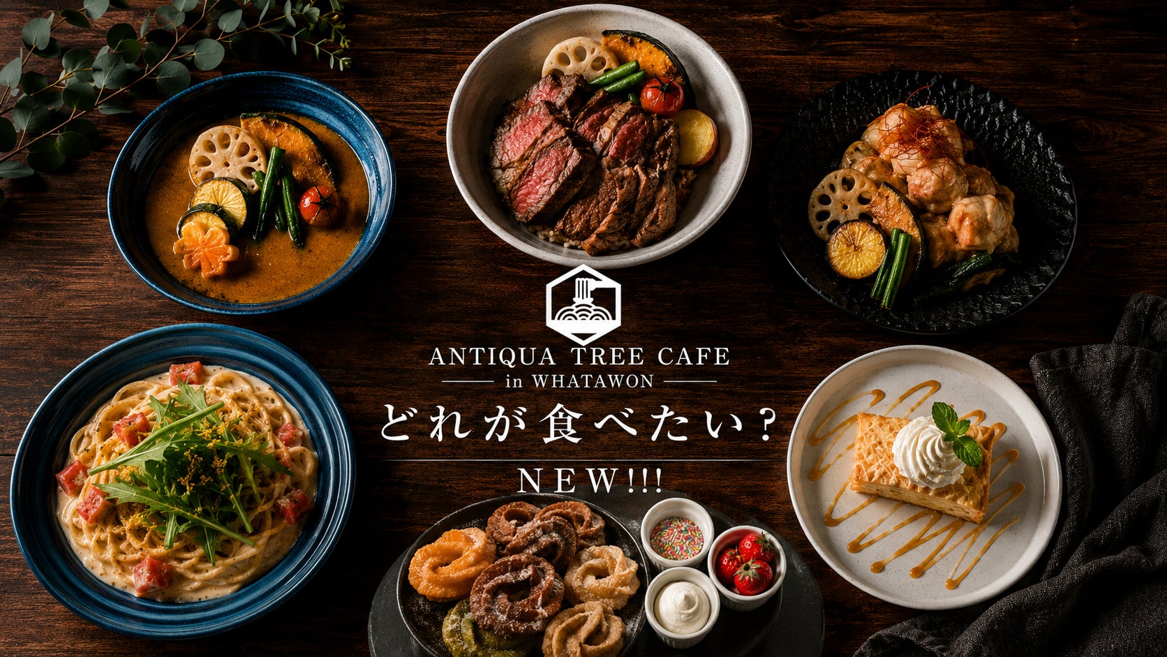 ファッションブランド「antiqua」が手掛けるライフスタイルカフェ ファッションブランド「antiqua」が手掛けるライフスタイルカフェ