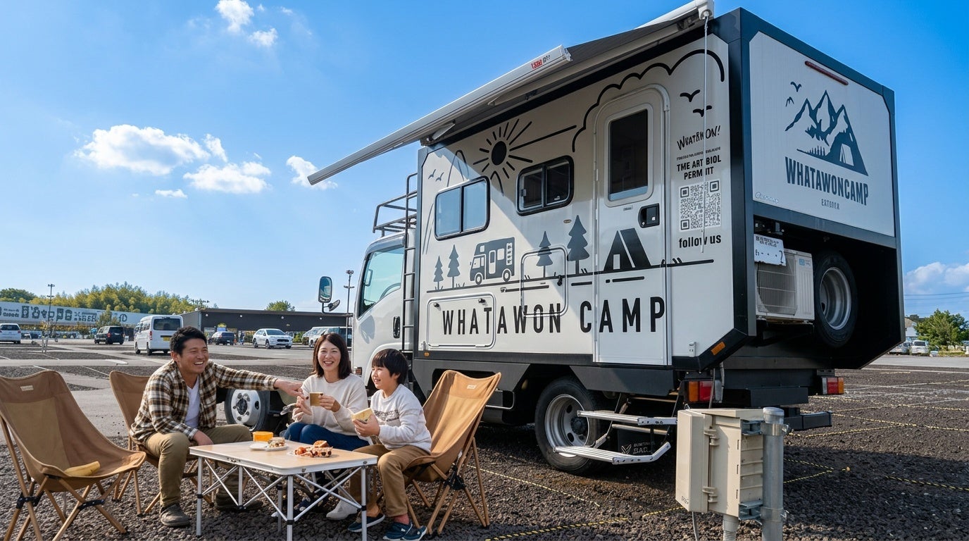 憧れのキャンピングカー旅を24時間25,000円から!大阪・岸和田で手軽なレンタル体験