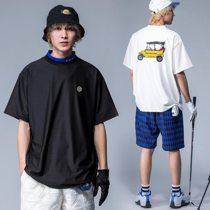 ANTIQUA GOLF×STCH バックデザインTシャツ ¥8800