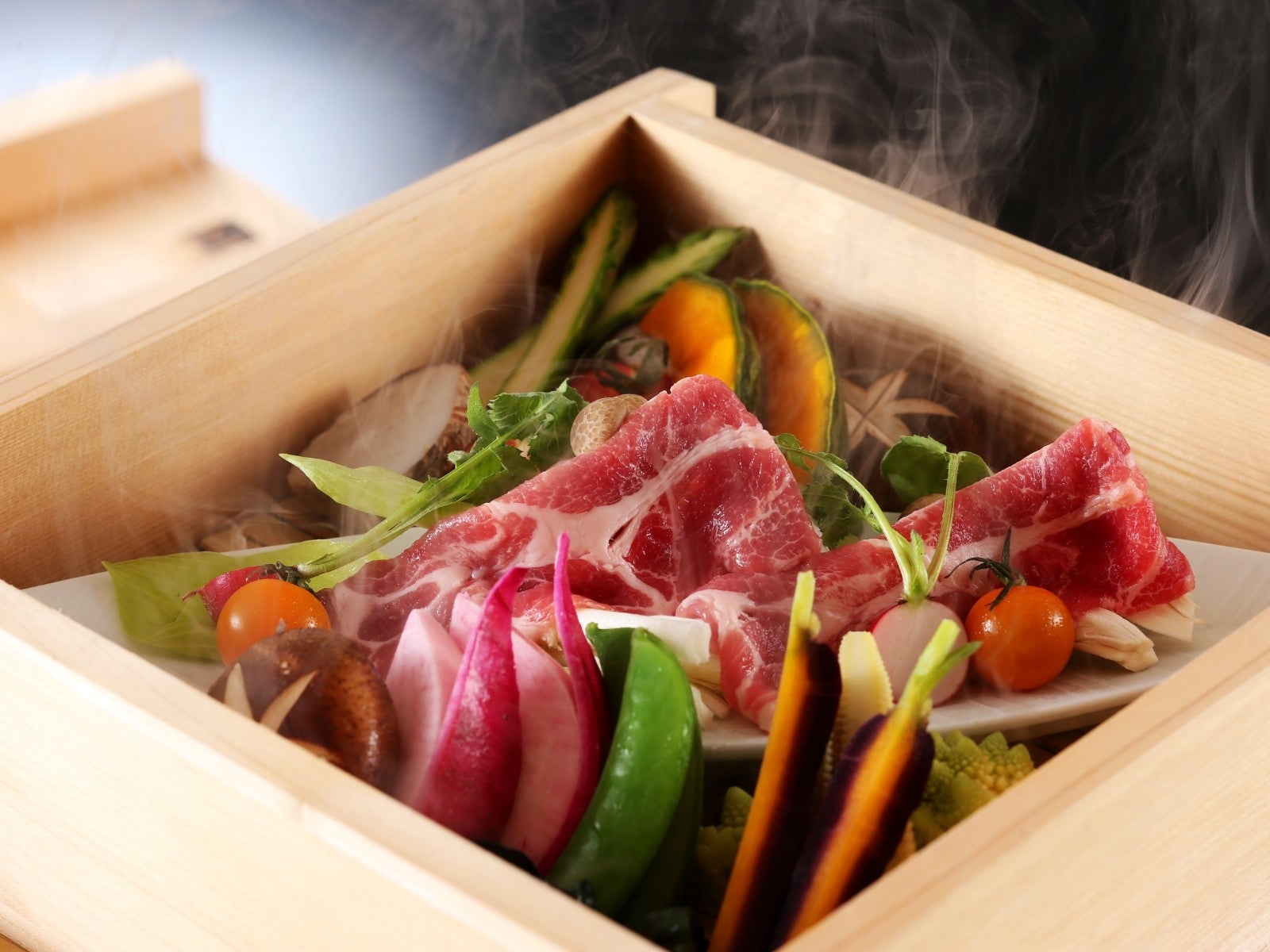 ゆあむ名物「せいろ蒸し」