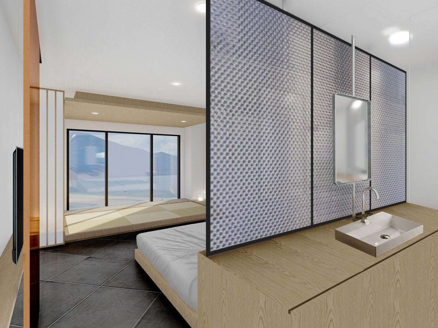 和モダンルーム