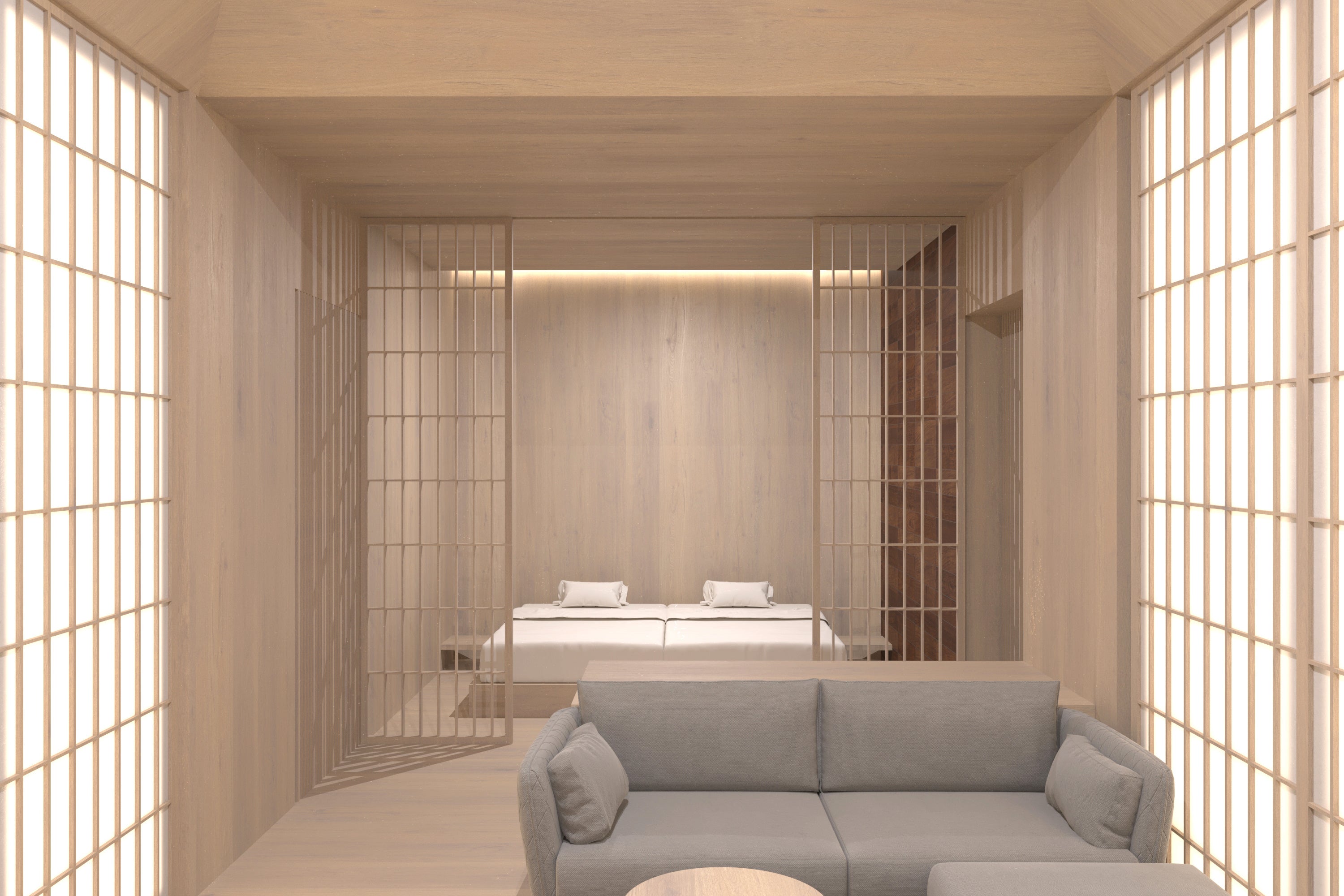 温泉半露天風呂付＜かわみ＞スイート和モダン