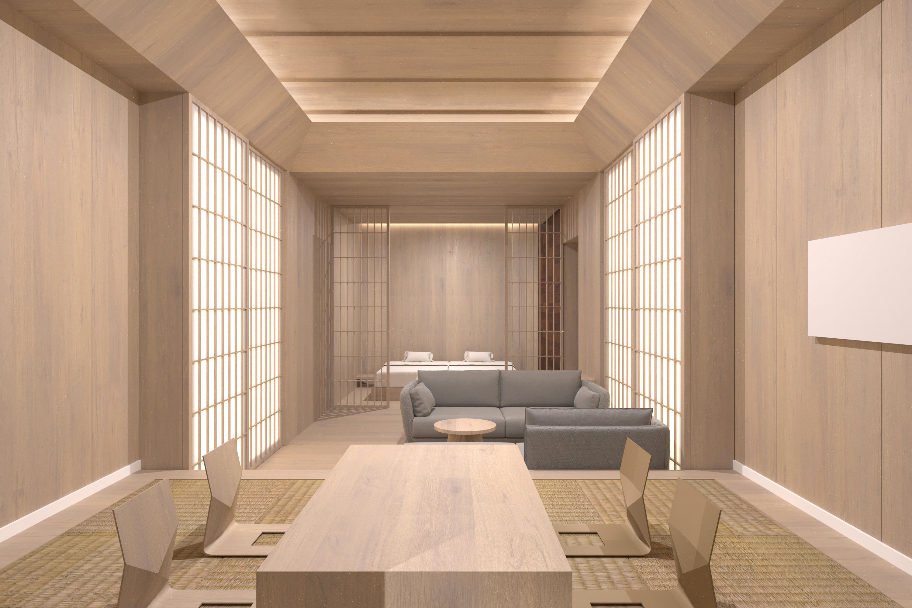 温泉半露天風呂付＜かわみ＞スイート和モダン